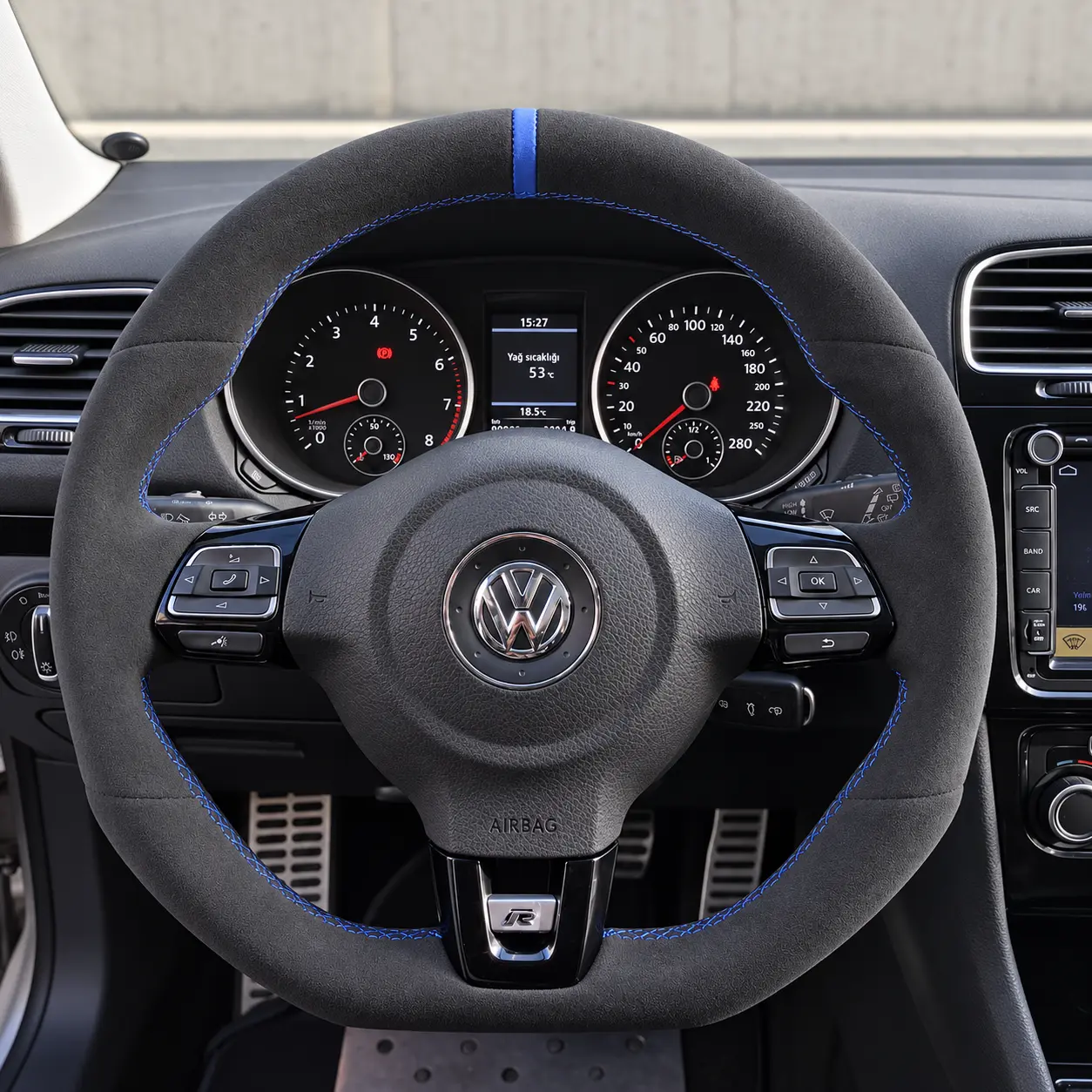 Volkswagen Golf Alcantara Direksiyon Kaplama