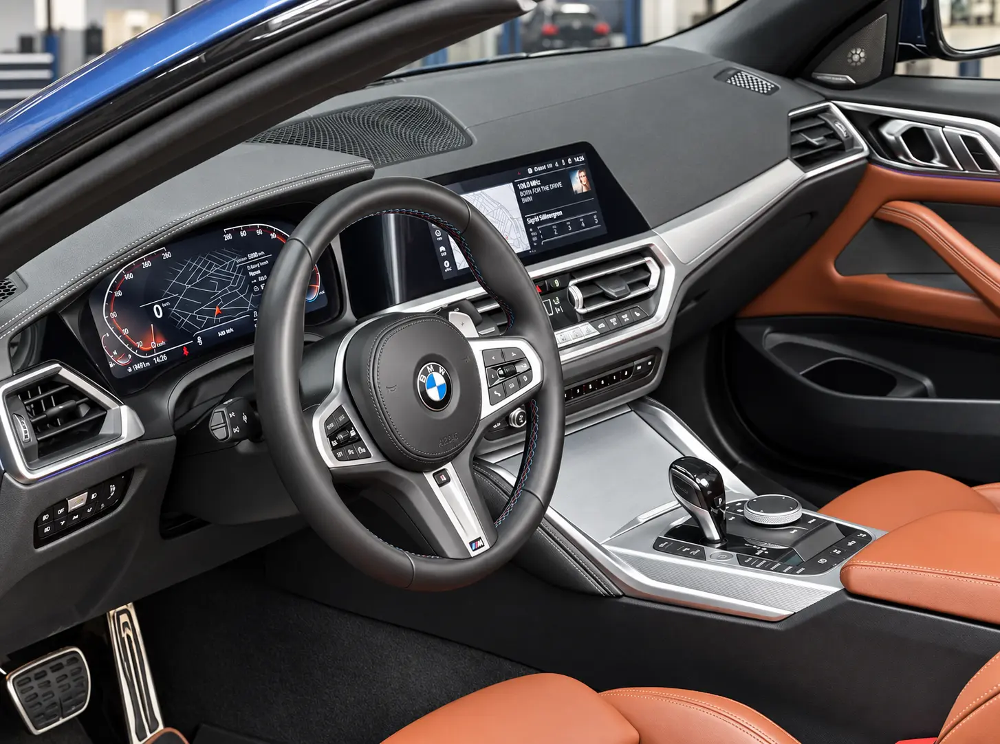 BMW 430i G23 hakiki deri direksiyon kaplama uygulaması