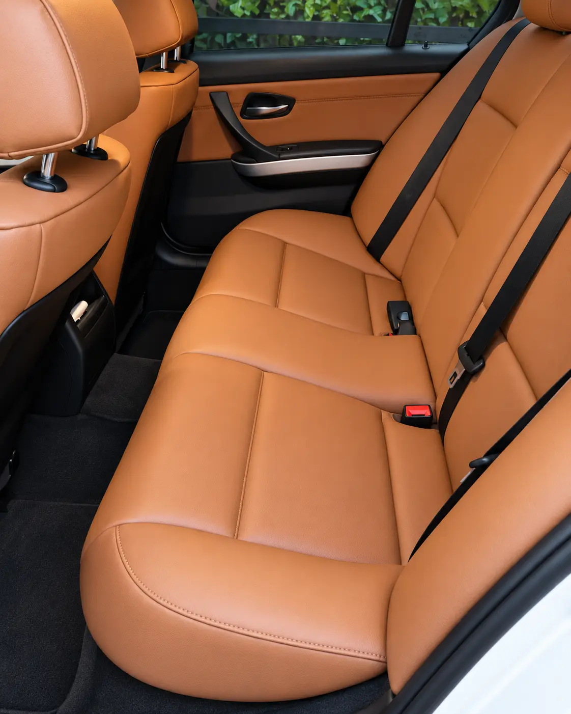 BMW E90 cognac suni deri arka koltuk