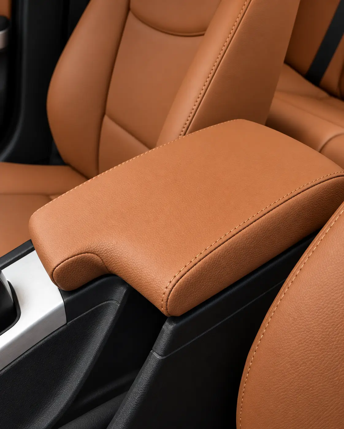 BMW E90 cognac suni deri orta kol dayama