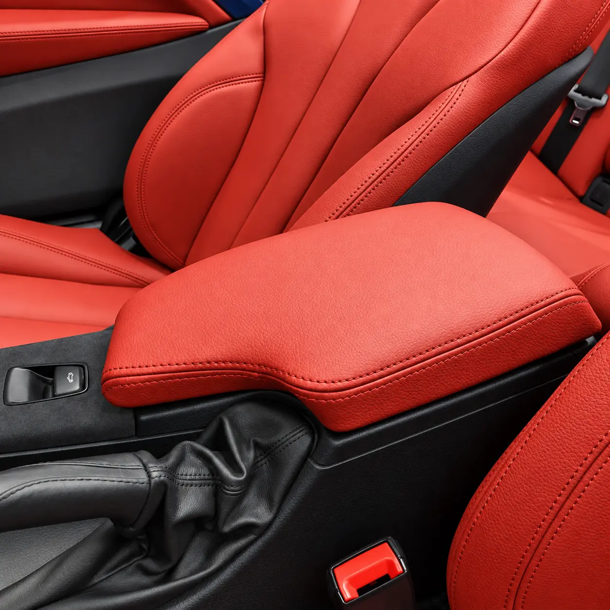 BMW F33 Cabrio kırmızı Alman Dakota deri orta kol dayama
