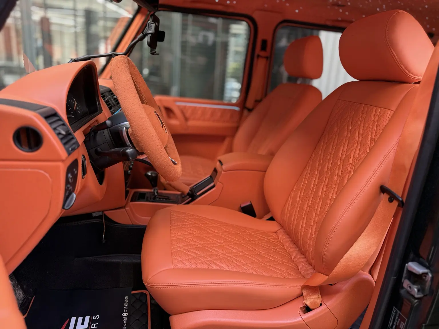 Mercedes G Serisi özel baklava dikişli koltuk dönüşüm sonrası